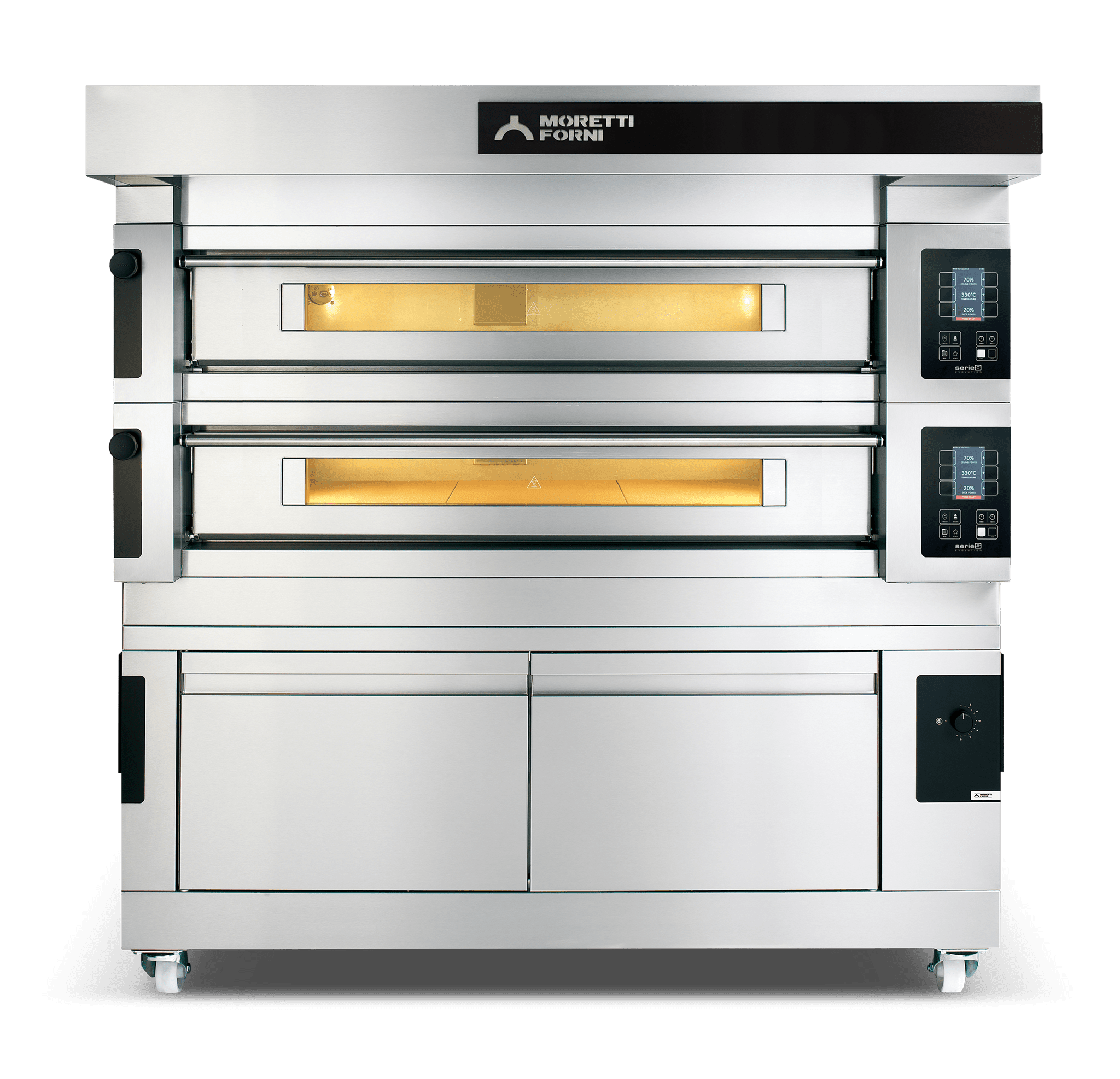 MORETTI FORNI SERİ S 140E MODÜLER ELEKTRİKLİ BUHARLI, MAYALANDIRMALI ÇOK AMAÇLI KATLI FIRIN 2x22 CM resmi